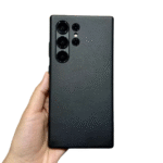 Samsung Galaxy S24 Ultra KZDOO Noble Collection Leather Case Original Quality Full Coverage Mobile Phone Back Cover - Black