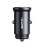 Joyroom JR-CCN06 30W Dual PD Type-C Mini Metal Car Charger – Black - Image 2