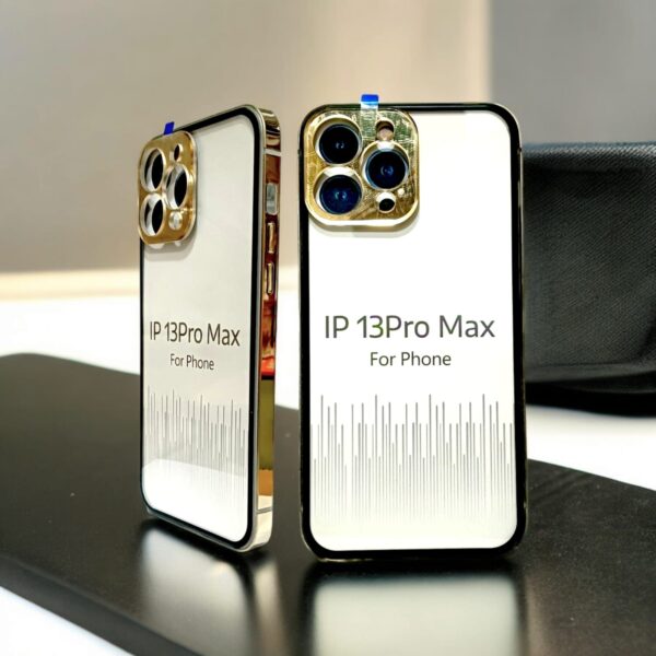 iPhone 13 Pro Max Mycase Full Protection Phone Case – Clear Gold
