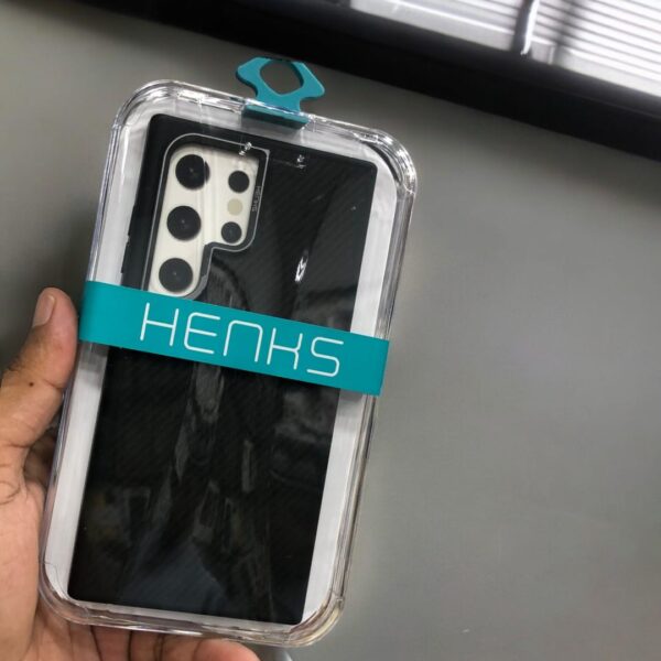 Samsung Galaxy S24 Ultra Henks Carbon Fiber Texture Case - Black