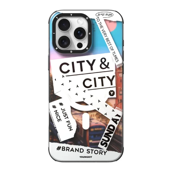 iPhone 16 Pro Max Young kit Where Urban Vibes Stick Magsafe Case – White
