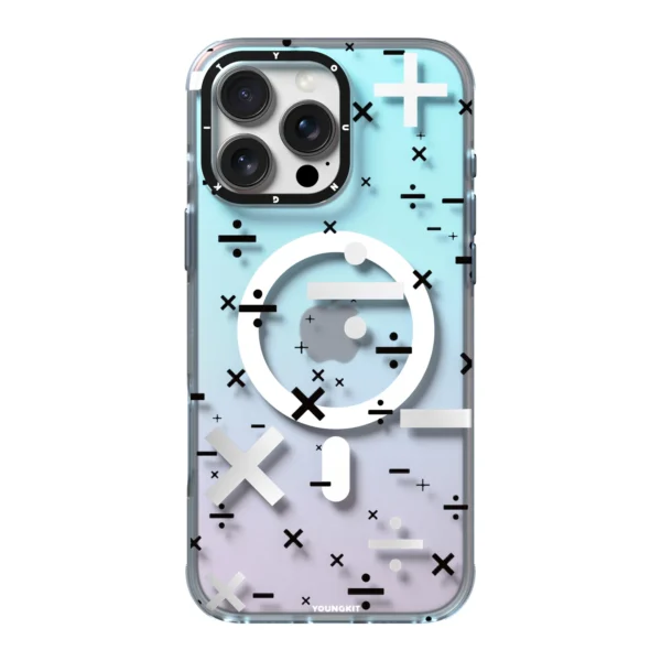 iPhone 16 Pro Max Young kit Color-Changing Number Puzzle Magsafe Case – Blue