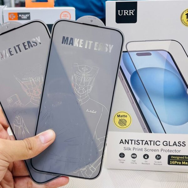 URR ANTISTATIC DUSTPROOF MATTE GLASS FOR IPHONE 16 PRO MAX
