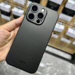 iPhone 16 Pro Max Kzdoo Air Skin Thin Paper Cover,0.4mm Thickness, Matte Super Thin Ultra Thin Protective Shell Black