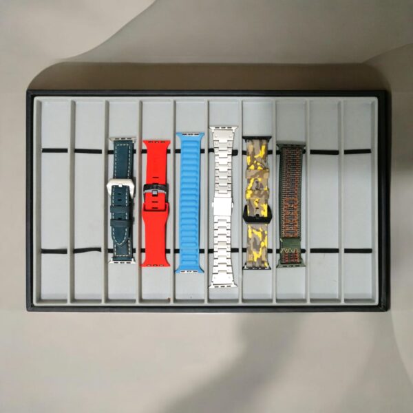PACK OF 6 Smartwatch Straps 42mm/44mm/45mm/49mm Ultra/Ultra2 Series 2 to 9 Silicone Strap, New Metal Chain, Leather Magnetic Strap, Nike Sports series 8 Straps (Tray No Included)