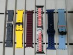 PACK OF 6 Smartwatch Straps 42mm/44mm/45mm/49mm Ultra/Ultra2 Series 2 to 9 Silicone Strap, Metal Chain, Fine woven Magnetic Straps (Tray No Included)) - Image 2