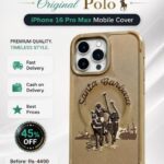 iPhone 16 Pro Max Virgil Series Santa Barbara Polo Racquet Club Magsafe Leather Case – Brown