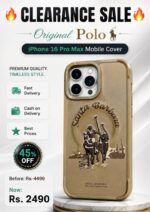 iPhone 16 Pro Max Virgil Series Santa Barbara Polo Racquet Club Magsafe Leather Case – Brown