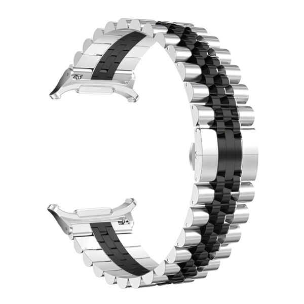 Samsung Galaxy Watch 7 Ultra 47mm Stainless Steel Strap No Gaps Metal Band Quick fit Bracelet Silver Black