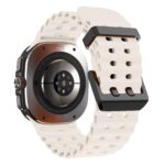 Soft Loop Silicone Bracelet for Samsung Galaxy Watch 7 Ultra 47mm Sports Men Strap for Watch ULTRA7 47mm NO Gaps Curved End Band - Starlight