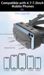 SHINECON SC-G13 3D Helmet VR Glasses 3D Glasses Virtual Reality Glasses VR Headset For Smartphones 5 to 7 inches - Image 4
