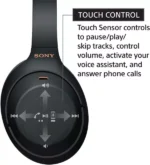 Sony WH-1000XM4 Wireless Industry Leading Noise Canceling Overhead Headphones – Black - Image 3
