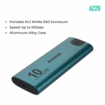 Amaze A220 Portable M.2 NVME SSD Enclosure 10G