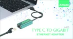 AMAZE A405 TYPE C TO GIGABIT ETHERNET ADAPTER – Black - Image 2
