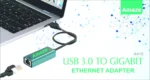 AMAZE A415 USB 3.0 TO GIGABIT ETHERNET ADAPTER – Black - Image 2