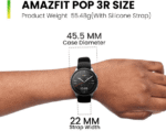 Amazfit Pop 3R SmartWatch With 1.43″ AMOLED Display, Calling, AI Voice Assistance Silver - Image 3