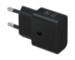 SAMSUNG 25W POWER ADAPTER WITHOUT CABLE BLACK 2PIN EU PLUG NEW VERSION