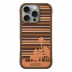 iPhone 16 Pro Max Elijah Series Leather Case Brown