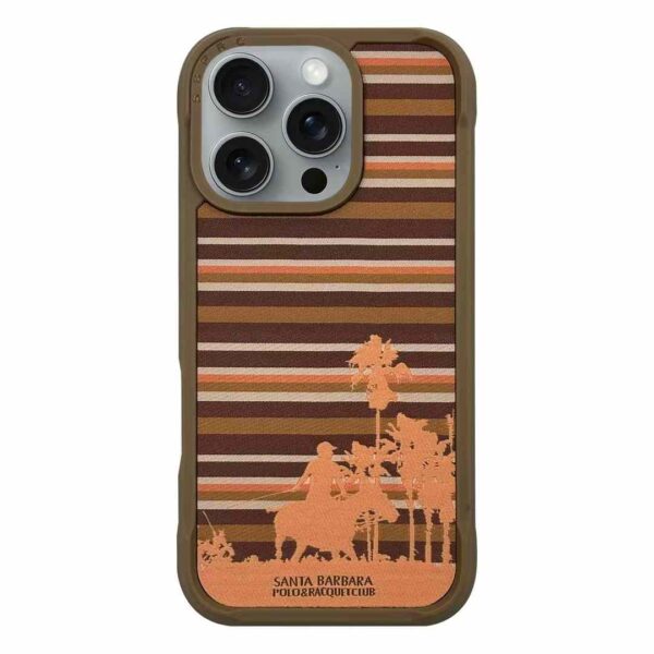iPhone 16 Pro Max Elijah Series Leather Case Brown