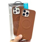 iPhone 16 Pro Max Dolod Design Nylon Magsafe Case Brown