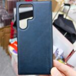 Samsung Galaxy S25 Ultra X-Level Retro Business PU Leather Back Protector Shell Blue