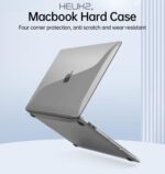 HENKS MacBook Air 15 inch M2 / M3 Crystal Shell Anti-Scratch Dual Layer Coated Shell For MacBook - Clear - Image 2