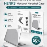 HENKS MacBook Pro 16 inch M1 / M2 / M3 Crystal Shell Anti-Scratch Dual Layer Coated Shell For MacBook - Clear