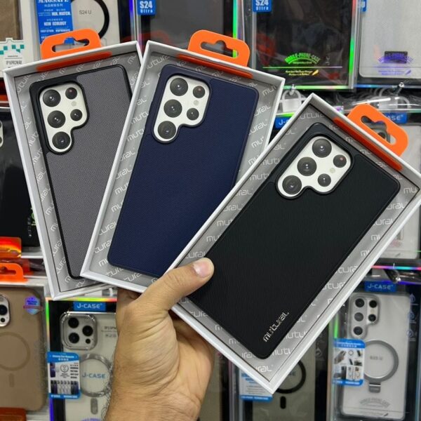 Samsung S25 Ultra Mutural Texture Base Case – Black, Blue & Grey | Premium Grip & Slim Design