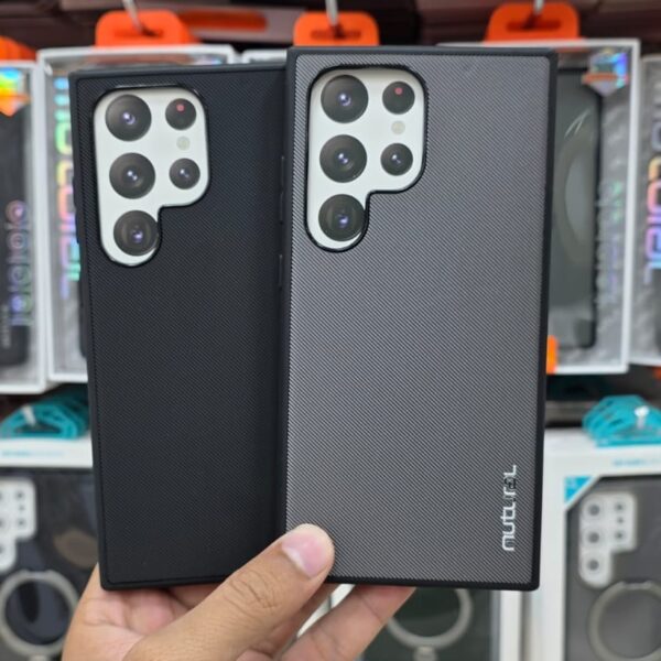 Samsung S24 Ultra Mutural Texture Base Case – Black & Grey | Premium Grip & Slim Design