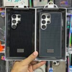 Samsung S24 Ultra Jcase Hybrid Nylon + TPU Case Rugged Back Protection with Flexible Shockproof Sides (Grey & Black)