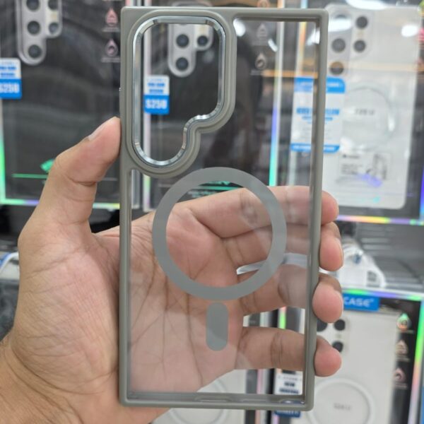 Samsung S24 Ultra Jcase MagSafe Transparent Case – Natural Border Transparent TPU+PC Protection