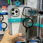 iPhone 15 Pro Max HENKS Diamond MagSafe Case Elegant Design - Black-White