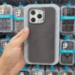 iPhone 15 Pro Max Henks Carbon Texture Case Natural Titanium Look