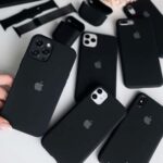 iPhone Black Liquid Silicone Case – Soft Touch & Stylish