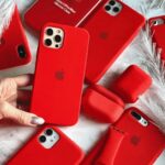 iPhone Red Liquid Silicone Case – Soft Touch & Stylish