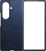 Samsung Galaxy Z Fold 7 X-level, Thin Slim Premium PU Leather | Bumper | Shockproof Protection | Folding Phone Case | Blue - Image 3