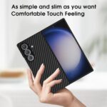 Samsung Galaxy Z Fold 7 X-level Case, Slim Fit Carbon Fiber Matte Cover, Non-Slip Touch Feeling, Anti-Scratch Shockproof Protective Phone Case, Black