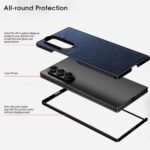 Samsung Galaxy Z Fold 7 X-level, Thin Slim Premium PU Leather | Bumper | Shockproof Protection | Folding Phone Case | Blue - Image 7