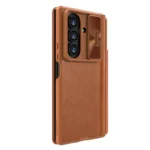 Samsung Galaxy Z Fold 7 Nillkin Qin Pro Leather case (S-PEN version) Brown - Image 4