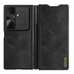 Samsung Galaxy Z Fold 7 Nillkin Qin Pro Leather case (S-PEN version) Black