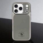 iPhone 17 Pro Max Santa Barbara Polo Primo Series Leather Magsafe Case With Camera Protection Silver