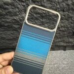 iPhone 17 Pro Max Bucksuiti Pitaka Style Carbon PC Case – Multicolor Slim Protective Back Cover Blue