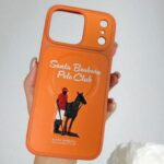 iPhone 17 Pro Max Santa Barbara Polo Leather Magsafe Case Questa Series Orange