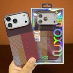 iPhone 17 Pro Max Luxo Life Collection PC Case – Multicolor Pitaka Style Carbon Design Protective Back Cover Design 31