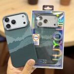 iPhone 17 Pro Max Luxo Life Collection PC Case – Multicolor Pitaka Style Carbon Design Protective Back Cover Design 15