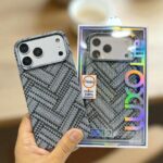iPhone 17 Pro Max Luxo Life Collection PC Case – Multicolor Pitaka Style Carbon Design Protective Back Cover Design 11
