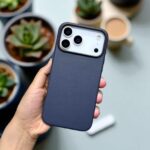 iPhone 17 Pro Max KZDOO Noble Collection Full Coverage Leather Case – Luxury Protective Back Cover Cosmic Blue