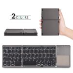 B033 Mini Folding keyboard With Touchpad Wireless Bluetooth-compatible Keyboard For iPad / Mobile Phones / Tablet Bluetooth Keyboard
