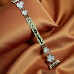 Elegant Ladies Metal Chain Strap with Sparkling Stones for Apple Watch 42/44/45/46/49mm Ultra & Ultra 2 – Gold (Design6)