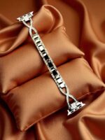 Elegant Ladies Metal Chain Strap with Sparkling Stones for Apple Watch 42/44/45/46/49mm Ultra & Ultra 2 – Gold (Design7)